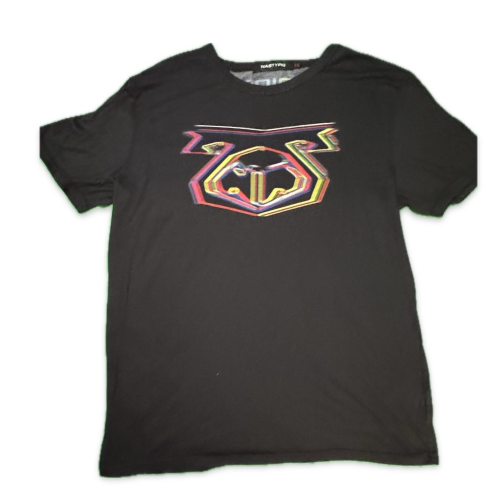 Nasty Pig Black Tee with Pride Graphic